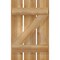 Ekena Millwork Spaced Board-n-Batten Shutters w/Z-Bar, Rough Sawn Western Red Cedar, 17 1/8W x 27H, PR RBS06Z17X027RWR - alternate 2